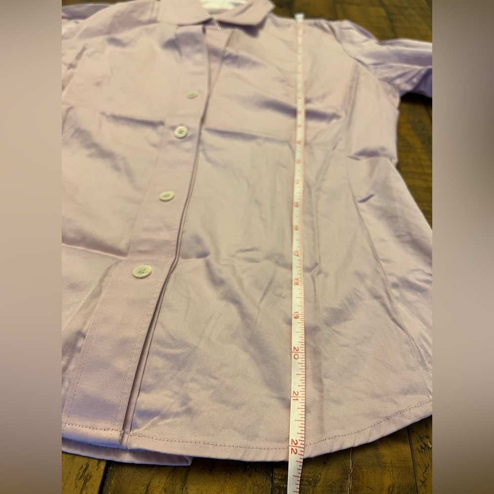 BR Stretch Lavender XS Button Down Shirt Striped Cuff Women’s Banana Republic - Picture 10 of 10